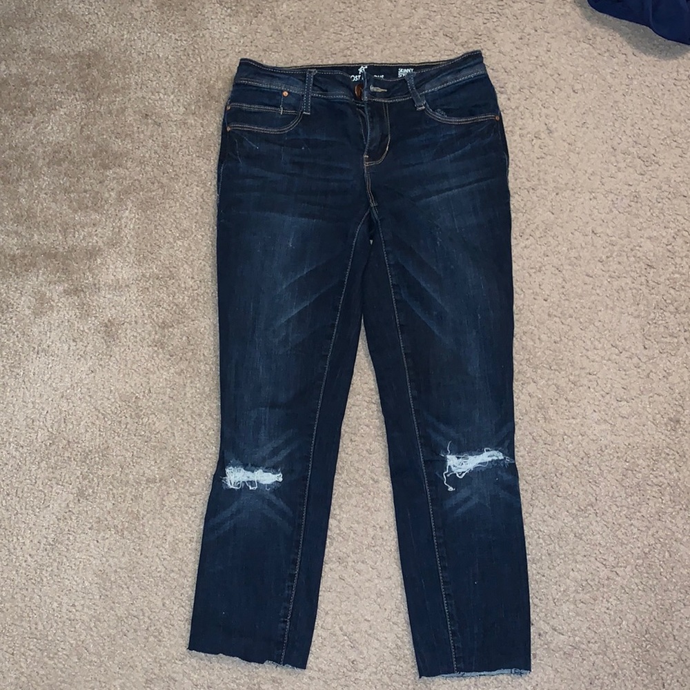 high waisted ripped jeans